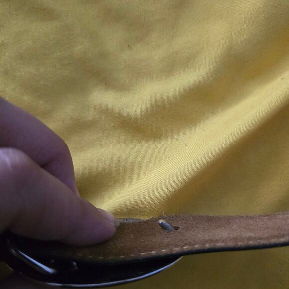 Kids Brown Leather Belt With Western Buckle Size L– Genuine Leather Cowboy Style - Picture 8 of 9